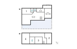 Maisons de vacances Cozy Home In Quettehou With Wifi : photos des chambres
