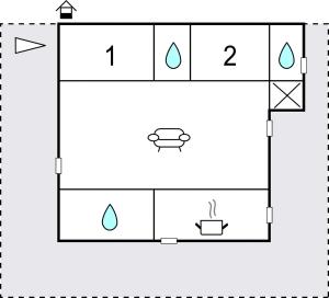 Maisons de vacances Two-Bedroom Holiday Home In Sainte Marie Plage : photos des chambres