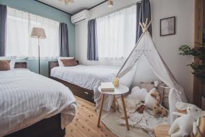 北海道伊達の海辺ヴィラ 最大7名一棟貸切 ファミリー向け 北斎アート