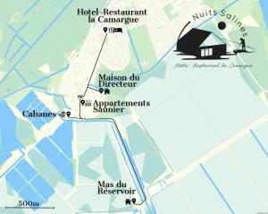 Maisons d'hotes Nuits Salines Salin de Giraud : Maison 6 Chambres