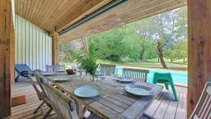 Appartements M-Clairiere aux Chevreuils 01-Moliets Maison avec piscine privee proche ocean : photos des chambres