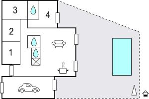 Maisons de vacances Lovely Home In Cleon D'andran : photos des chambres
