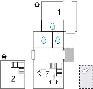 Maisons de vacances 2 Bedroom Nice Home In Aste : photos des chambres