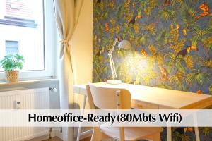 Ihr Rückzugsort in Erfurt - Großzügiges Altbau-Apartment mit 2SZ, Kingsize Betten, Nobilia Küche, 55 Zoll Smart-TV, 250Mbts WiFi, kostenloses Parken - Nur wenige Minuten vom Zentrum und Nordstrand entfernt - Kostenloser Waschraum im Gebäude