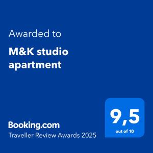 M&K studio apartment