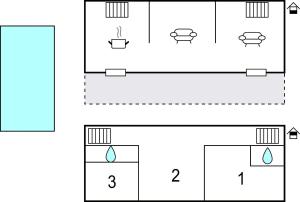 Maisons de vacances Gorgeous Home In Moules With Wifi : photos des chambres
