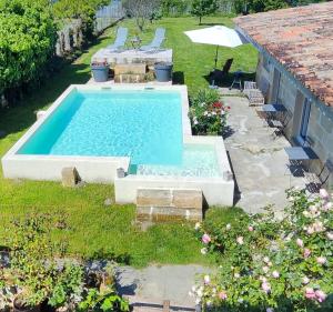 Maisons de vacances Jolie villa avec piscine dans le St emilionnais : photos des chambres