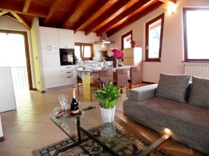Villa in Pisogne with pool, garden and lake view
