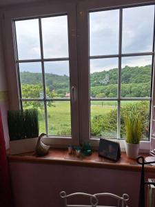 Kleine einzigartige Ferienwohnung auf dem Bauernhof, direkt in der Natur mit Blick auf Schloss Braunfels
