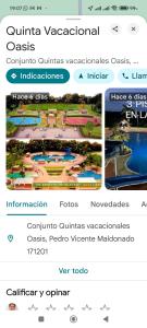 Quinta Vacacional Oasis en Pedro Vicente Maldonado-Pichincha Ecuador