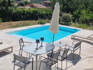 Maisons de vacances T2, rez de villa avec piscine : photos des chambres