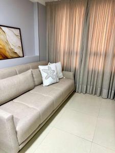 Flat decorado com vista mar- 502 Conforto para ate 6 pessoas