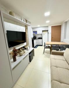 Flat decorado com vista mar- 502 Conforto para ate 6 pessoas