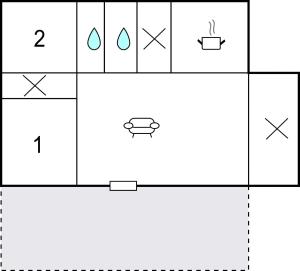 Maisons de vacances Awesome Home In Saint-Michel-Chef-Chef : photos des chambres