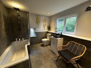 Rustic 18th century stone cottage with fireplace and parking