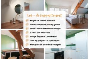 Bright 70m Apartment near City Center & the Loire