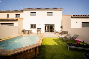 La Blanche de Salses 15 min Beach Pool AK