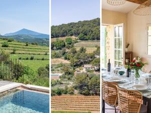 Villas Le Mazelli des Dentelles - Vue Panoramique : photos des chambres