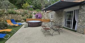 Appartement dans villa 4 personnes avec jacuzzi au calme