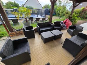 Maisons de vacances Maison 6 chambres avec piscine proche Cabourg : photos des chambres