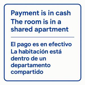 Habitación en departamento Compartido - La Paz 504