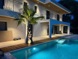 Maisons de vacances Luxury Villa With Sea View Over Monaco : photos des chambres