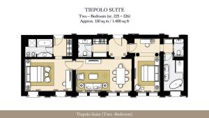  Tiepolo Suite room in San Clemente Palace Kempinski Venice