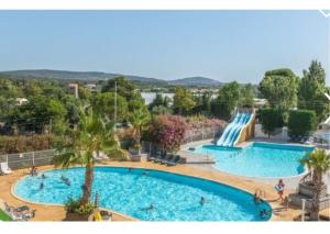 Mobil home - Clim, TV, LV, LL - Camping Vic-la-Gardiole 4 étoiles - MH-A006