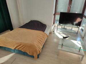 Charming Apartment with a Tranquil Balcony Garden View