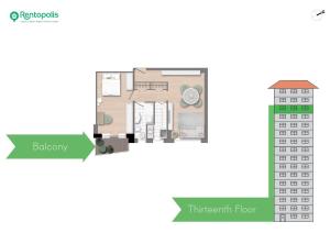 Skyline view Biancamano 1 bdr with balcony by Rentopolis