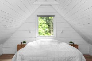 Peaceful cabin with fireplace in the middle of nature
