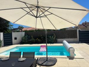 Maisons de vacances Villa contemporaine a 2 pas de la mer avec piscine privee : photos des chambres