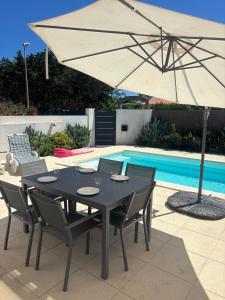 Maisons de vacances Villa contemporaine a 2 pas de la mer avec piscine privee : photos des chambres