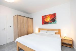 ALURE RESIDENCES 12 & 24h self check-in & private parking next to the apartment building included, CITY CENTER right on SNP Square in a quiet passage, new building, best deal in town
