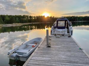 Villa Pihlajanmarja is a Stunning Log Villa on a Waterfront Estate