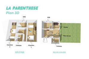 Maisons de vacances La Parenthese, piscine privee, nature et calme WisdhomeConciergerie : photos des chambres