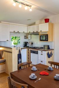 Campings Beau mobile home avec terrasse : photos des chambres