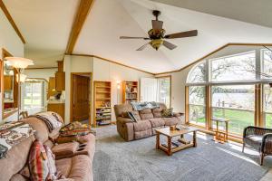 Waterfront Family Home with Yard on Portage Lake