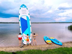 "Widokówka" Leleszki Całoroczny dom nad jeziorem z sauną i balią