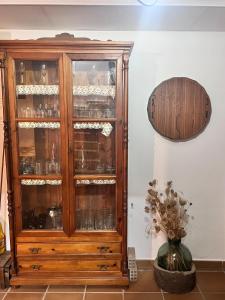 Basement with barbecue and patio