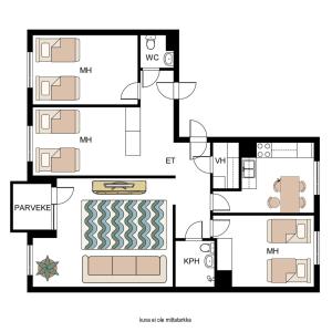Mäntymetsä - 3 bedroom, 2 bathroom, parking & wifi