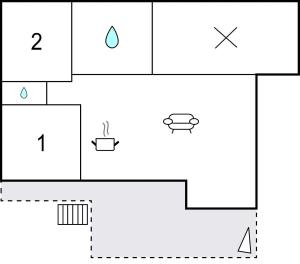 Maisons de vacances Two-Bedroom Holiday Home In St Michel Chef Chef : photos des chambres