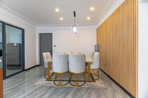 spacious furnished three bedroom apartment with swimming pool fully equipped gym children playground ample parking space and unbeatable scenic city views