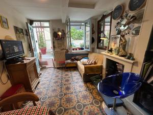 Maisons de vacances Maison de pecheur petite vue mer centre village : Maison 3 Chambres