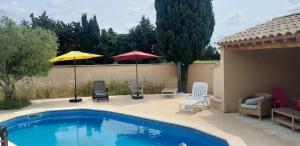 Maisons de vacances Mas La Gentille ,,, a la campagne , beautiful outdoor , swimming pool , pool house , Nice green Garden , BBQ ,,, only for you , pour passer un sejour inoubliable : photos des chambres