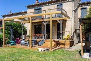 Maison, piscine & vue sur la Cité de Carcassonne