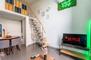 Appartements LOFT Netflix et place gratuite proche Transport : photos des chambres
