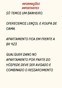 Apartamento perto da Rodoviária e em frente a BR 423
