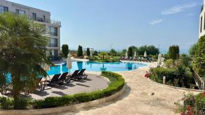 Апартамент Панорама, двустаен, малък, първа линия, гледка море, DIAMOND BEACH, Сарафово