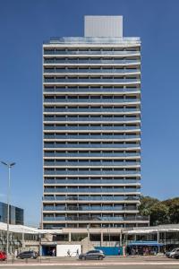 Studio com Ar – 2min do Metrô Paraíso Rooftop e Piscina